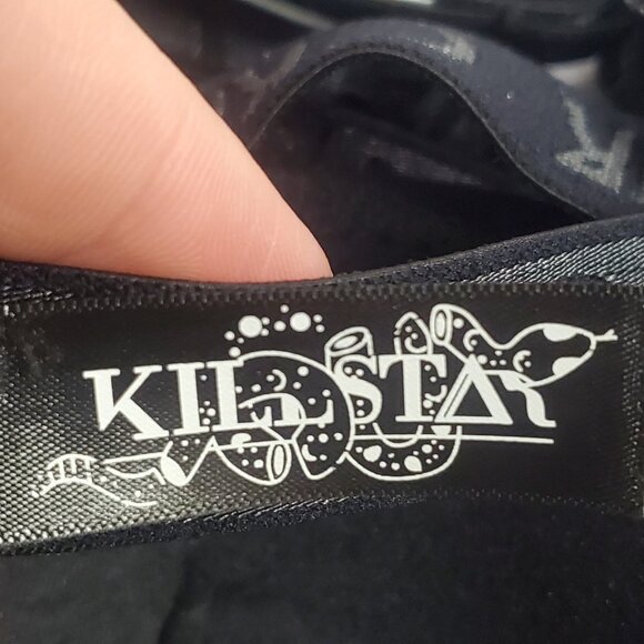 Killstar Womens Strappy Festival Bra Size XL Black Whimsigoth Devilcore Witchy - Picture 4 of 9